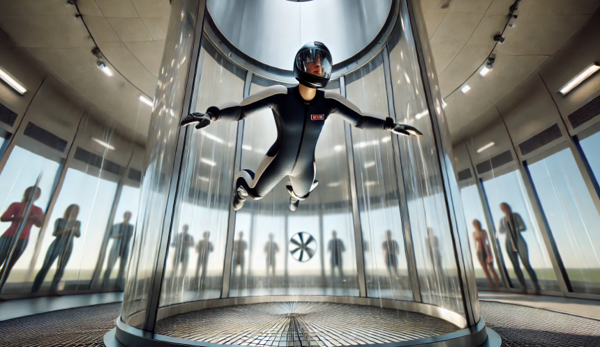 Воздушная свобода: Полет в аэротрубе в Санкт-Петербурге